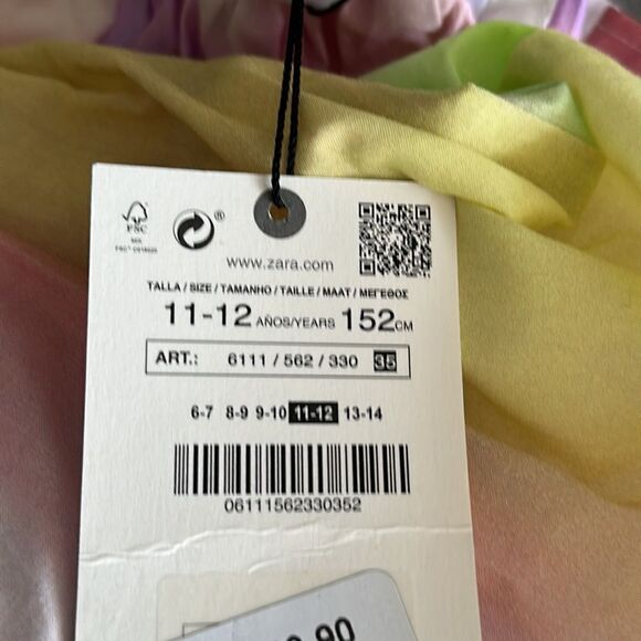 ZARA Kids | Multicolored | TIERED TIE DYE HALTER DRESS - Picture 5 of 7